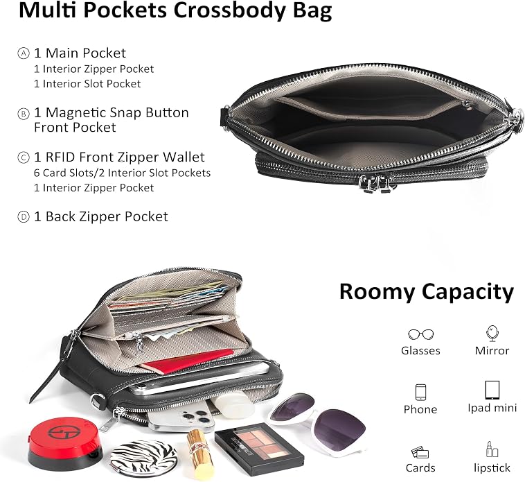 befen Genuine Leather Crossbody Purses