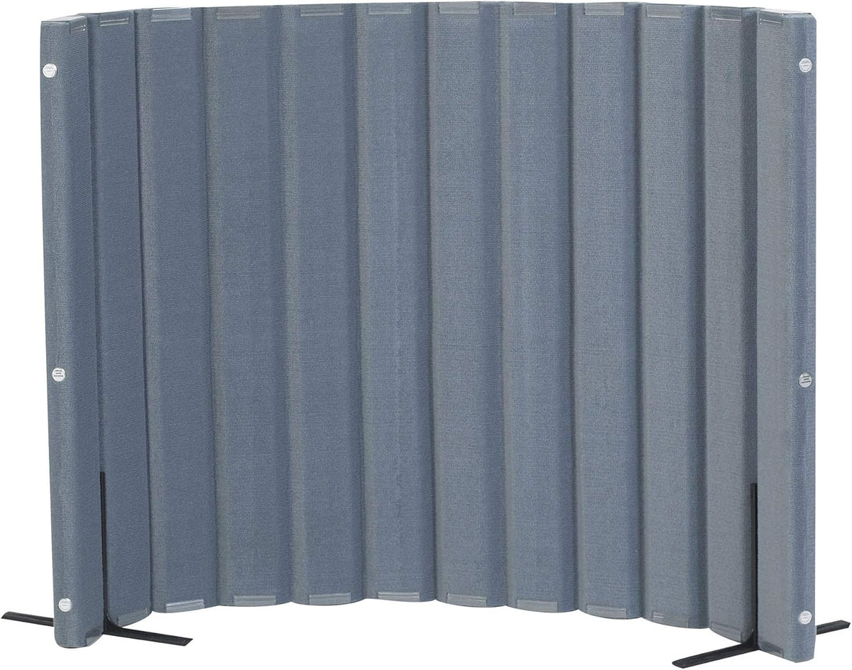 Children’s Factory 48" x 6' Quiet Divider With Sound Dampening Panels, Freestanding Room Divider Wall, Slate Blue