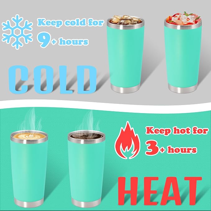 20 oz Tumbler with lid Double Wall Vacuum Insulated Tumblers Stainless Steel