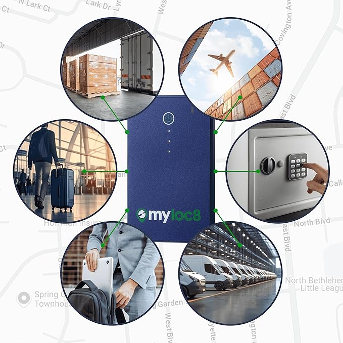 GPS Luggage Tracker for Suitcases TSA Approved, Android & iOS Compatible