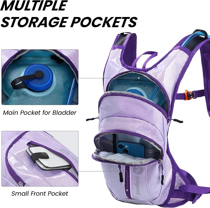 Nepest Hydration Pack Backpack for Women & Men, Lightweight Water Backpack