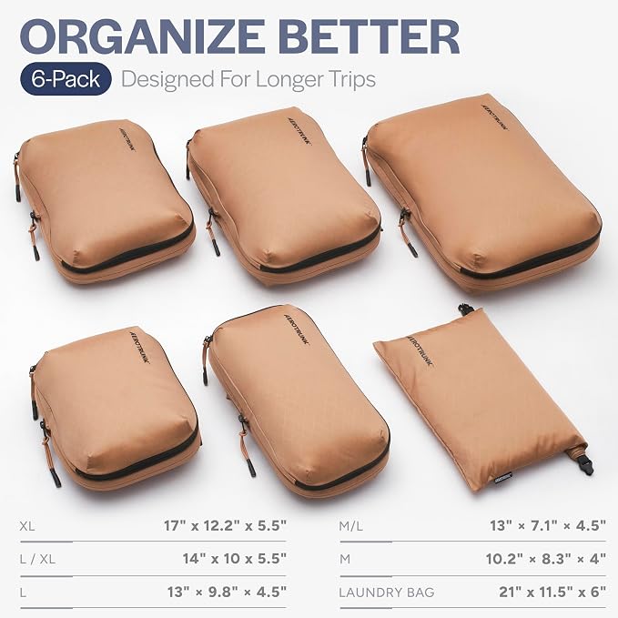 Aerotrunk Ultralight Compression Packing Cubes