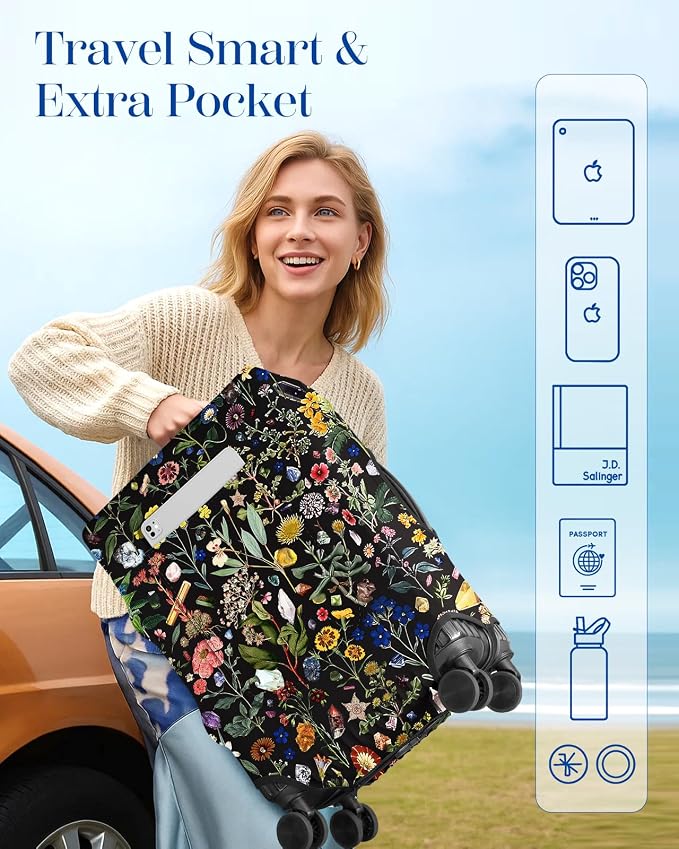 Slohif Luggage Cover for Suitcase Tsa Approved Protector