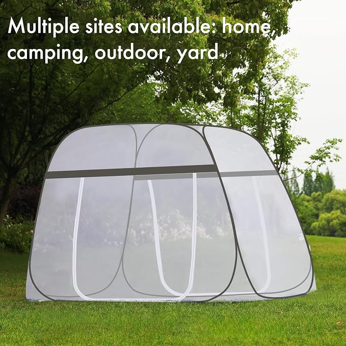 Pop-Up Mosquito Net Tent Wide Roof, Portable Folding Design