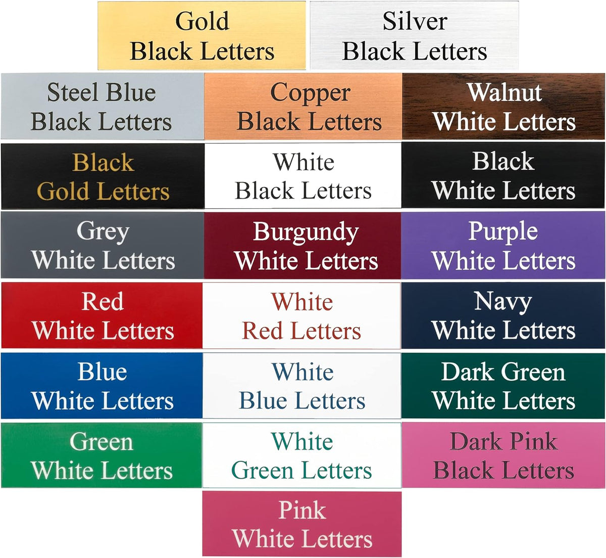 Office Desk Name Plate or Wall/Door Sign - 2x8 or 2x10 - Laser Engraved Sign - CUSTOMIZE. Holder available. Available in 21 colors and 17 fonts. Great gift idea - 1 Tag