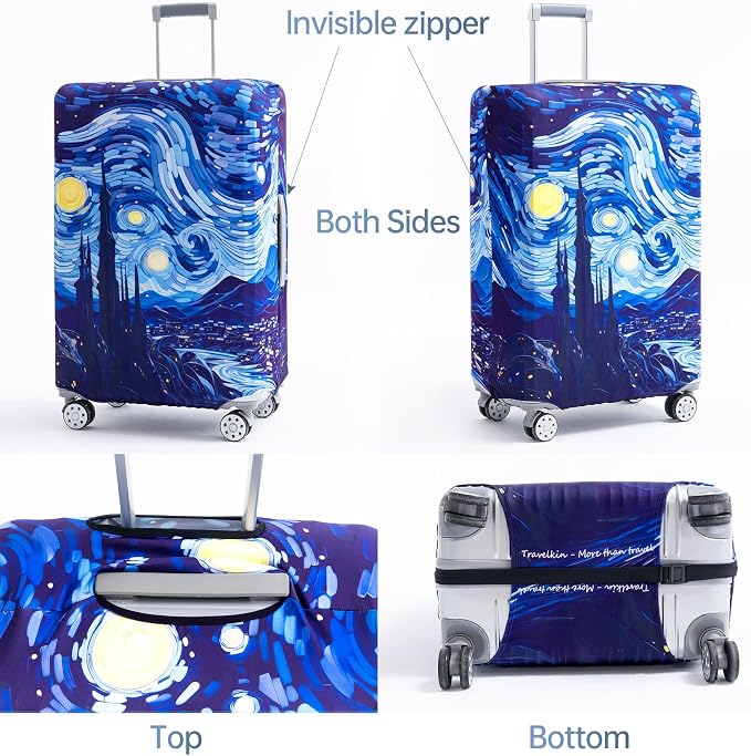 Travelkin Luggage Covers For Suitcase Tsa Approved, Suitcase Cover Protector