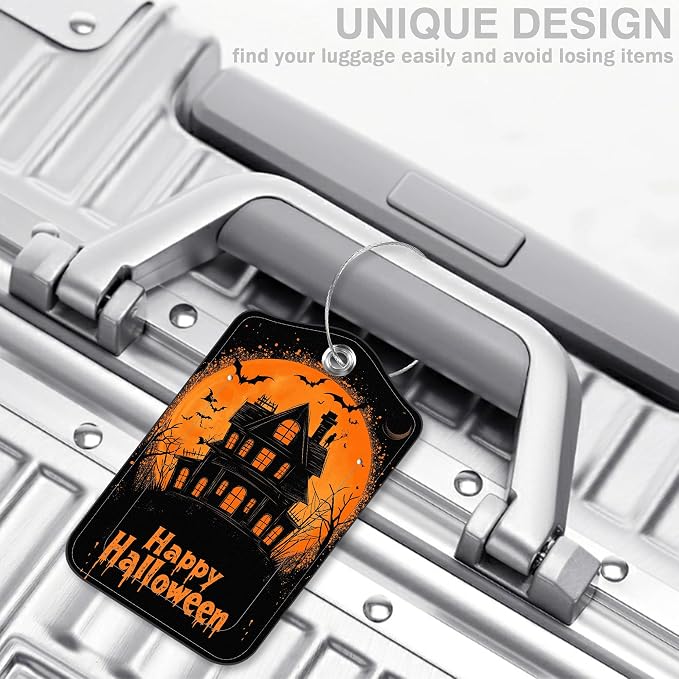 2 Pack Bat and Ghost Luggage Tags