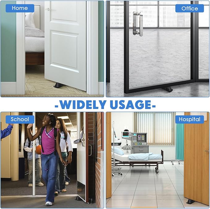 Frienda 4 Pcs Jumbo Door Stoppers Heavy Duty Door Stopper Tall up to 2inch Tall