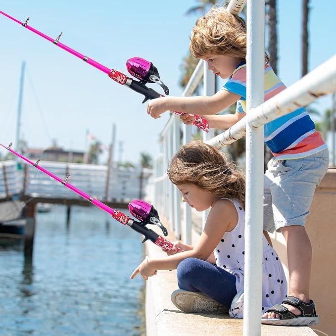 Kids Fishing Pole, Portable Telescopic Kids Fishing Poles