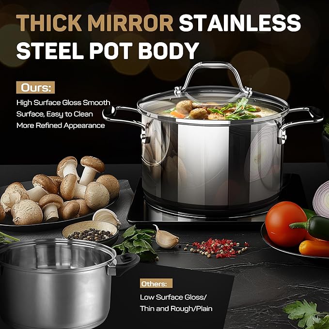 Stainless Steel Nonstick Pots and Pans Set