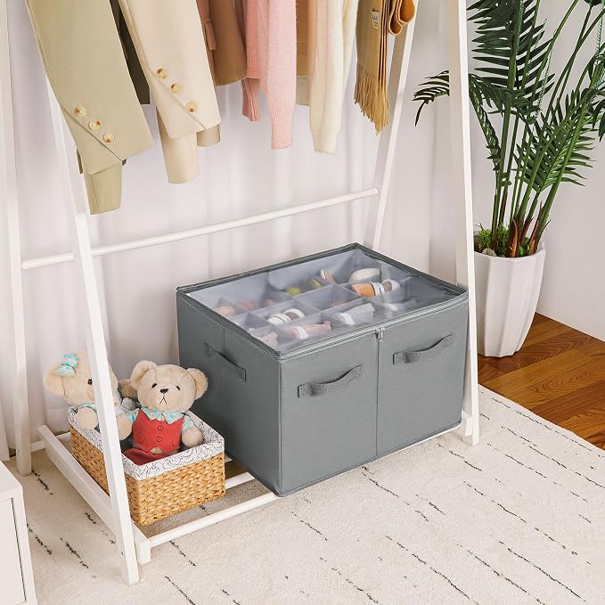 Shoe Organizer for Closet, Foldable Shoe Box