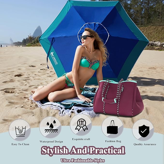 QOGiR Neoprene Multipurpose Beach Bag Tote