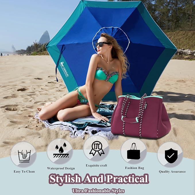 QOGiR Neoprene Multipurpose Beach Bag Tote