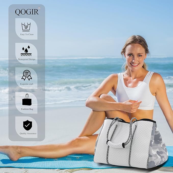 QOGiR Neoprene Multipurpose Beach Bag Tote