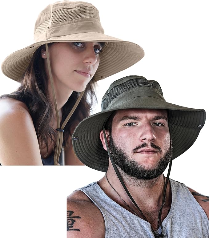 GearTOP Safari Sun Hat for Men and Sun Hats for Women UV Protection UPF 50+