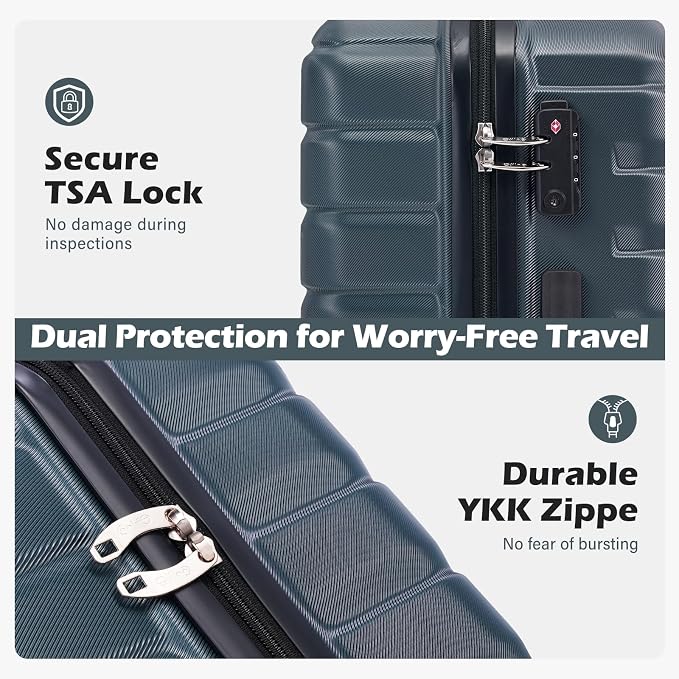 Coolife Carry On Luggage Airline Approved