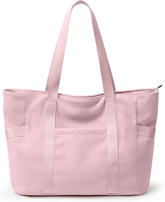 Tote Bag for Women with Zipper, Travel Tote Bags with Compartments Large