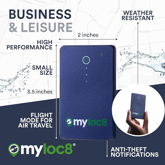 GPS Luggage Tracker for Suitcases TSA Approved, Android & iOS Compatible