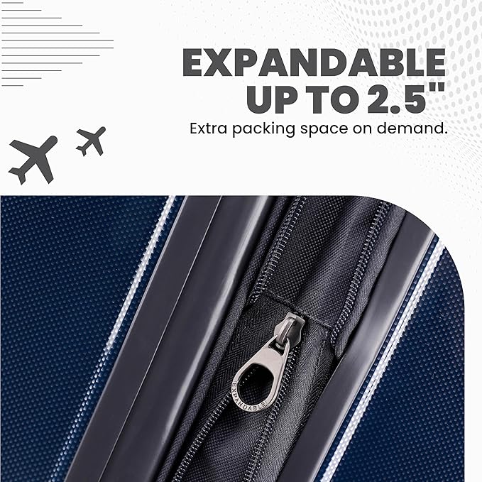Spyder Rails 29 Inch Expandable Hardside Upright Suitcase