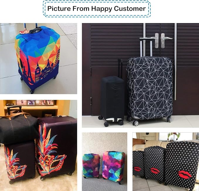 Explore Land Travel Luggage Cover Suitcase Protector Fits 27-30 Inch Case