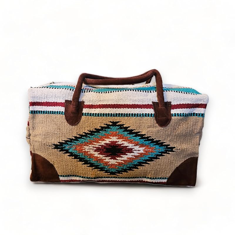 Southwestern Large Weekender Travel Bag Western Duffle Bag Boho Travel Bag