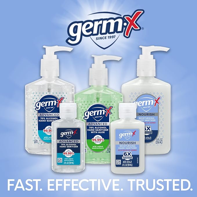 Germ-X Nourish Hand Sanitizer, 2-in-1 Moisturizing and Sanitizing Formula