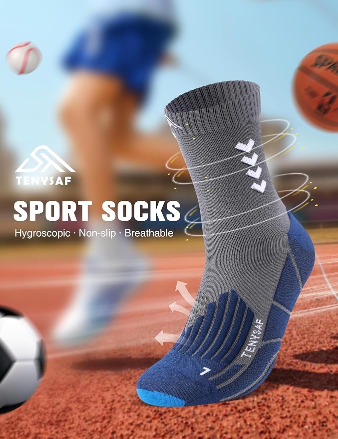 Compression Crew Running Socks: Athletic Socks
