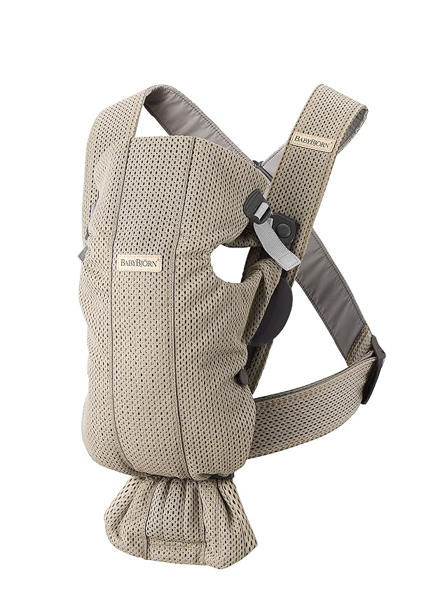 BabyBjörn Baby Carrier Mini, 3D Mesh Newborn Carrier, Easy-to-Use