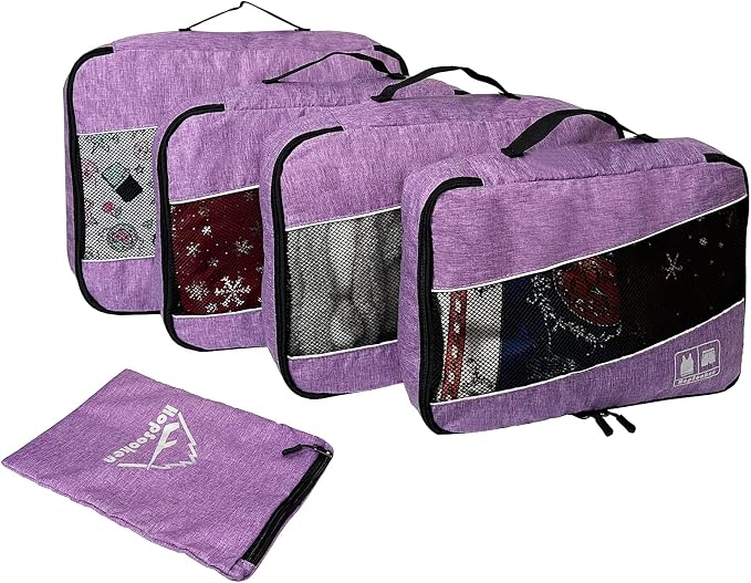 5 Set Packing Cubes for Travel Large Suitcase Luggage Organizer Bags Travel