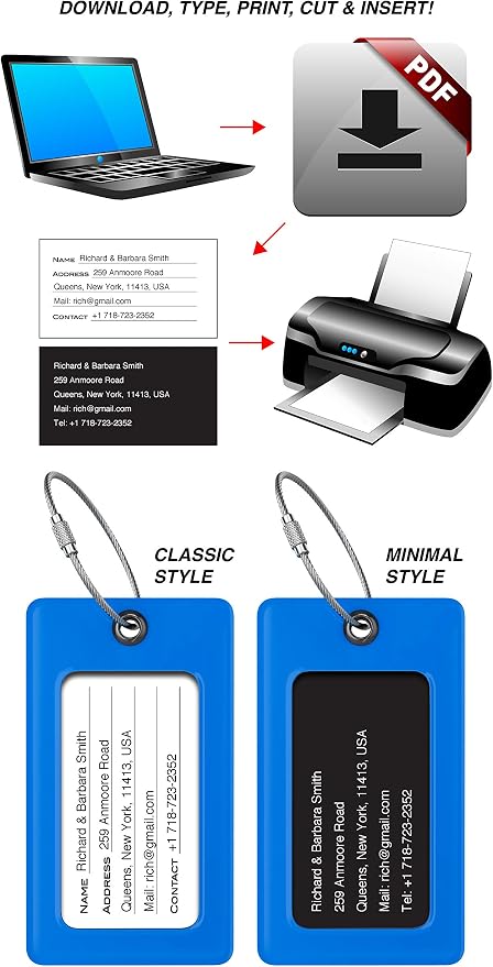 Luggage Tags Business Card Holder by TUFFTAAG