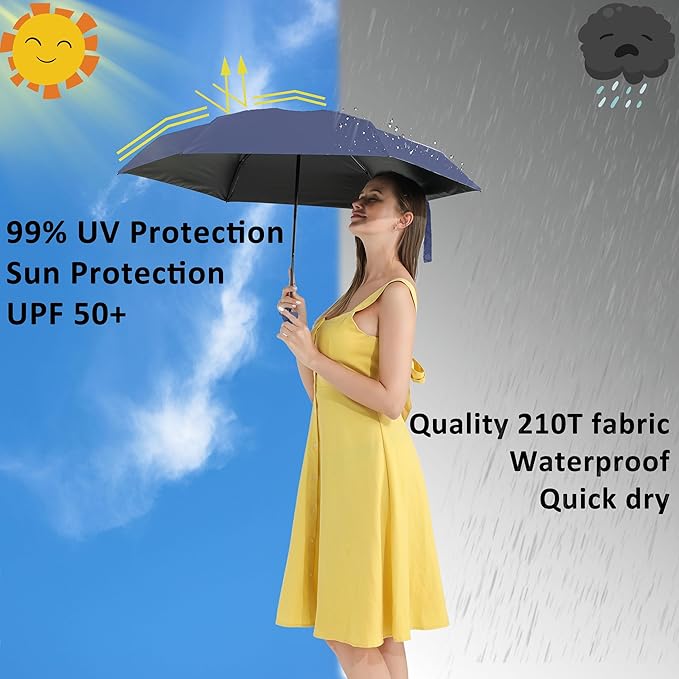 BAODINI Travel Mini Umbrella for Purse