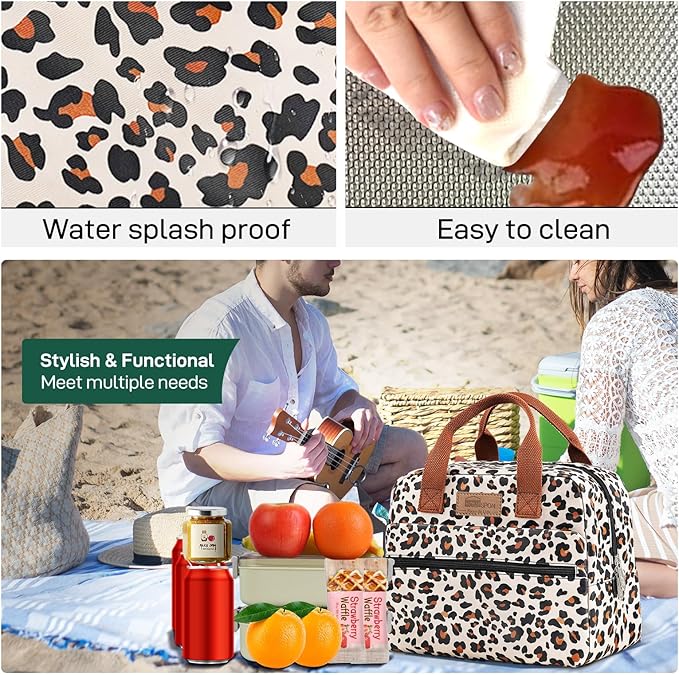 HOMESPON Insulated Lunch Bag for Women Men Lunch Box Cooler Lunch Tote for Work