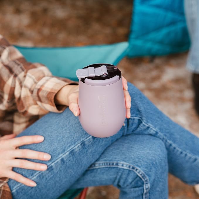 BrüMate Uncork'd 14oz 100% Leakproof Insulated Wine Tumbler | Locking Lid | Insulated Stainless Steel Wine Glass | Perfect For Travel & Outdoors | BPA-Free (Matte Black)