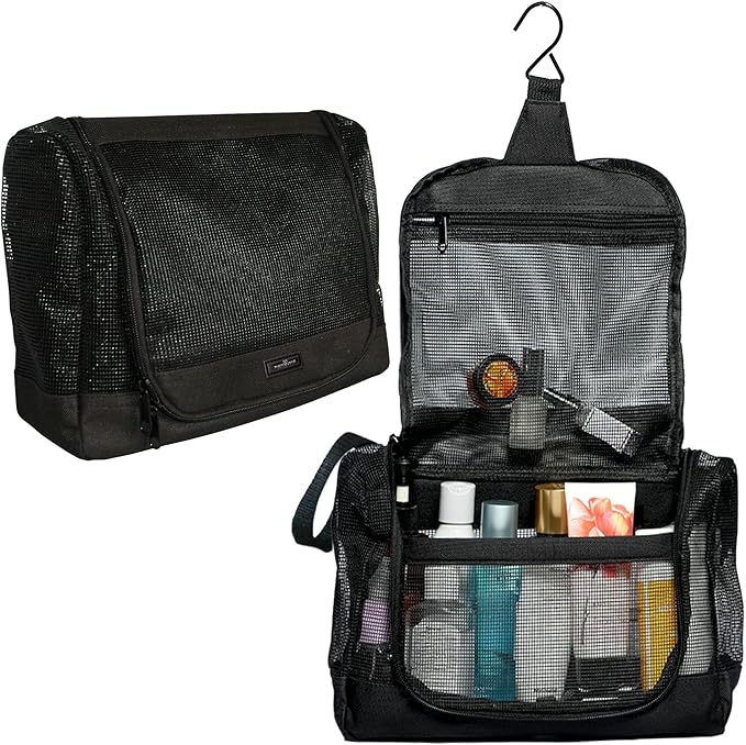 The Fine Living Portable Latex Mesh Shower Caddy Tote Bag, Gym Shower Caddy