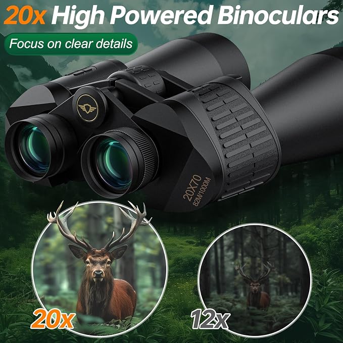 20x70 Binoculars for Adults High Powered