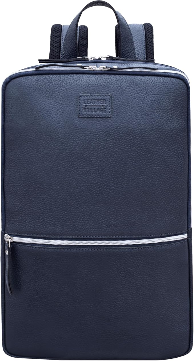 LEATHER VILLAGE Leather Laptop Backpack