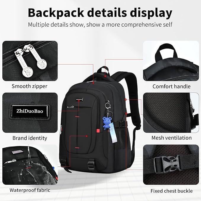 Backpack for School Boys Backpacks for Kids Camo Bookbag for Middle School Bags