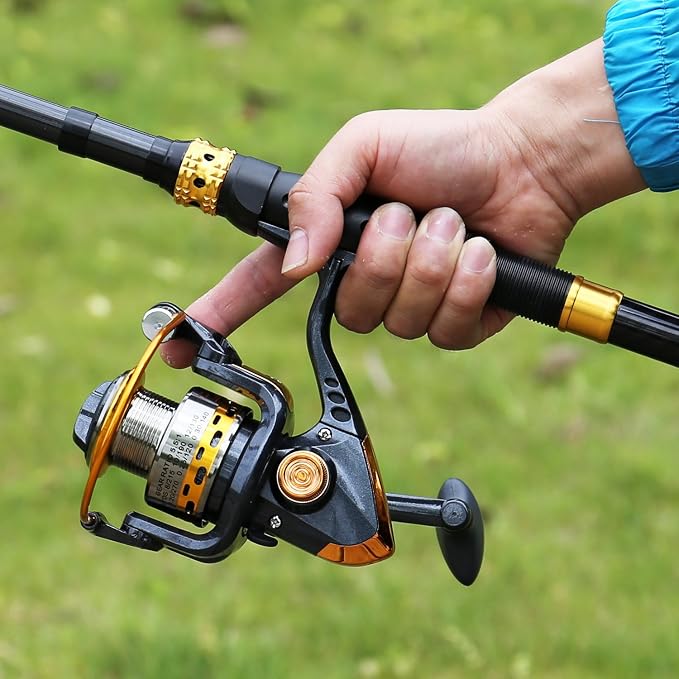 Sougayilang Fishing Rod Reel Combos Carbon Fiber Telescopic Fishing pole