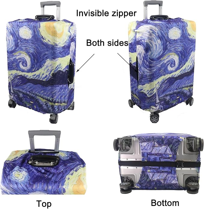 MosaiRudo Thicker Luggage Cover Elastic Suitcase Cover Protector Fits 18-32