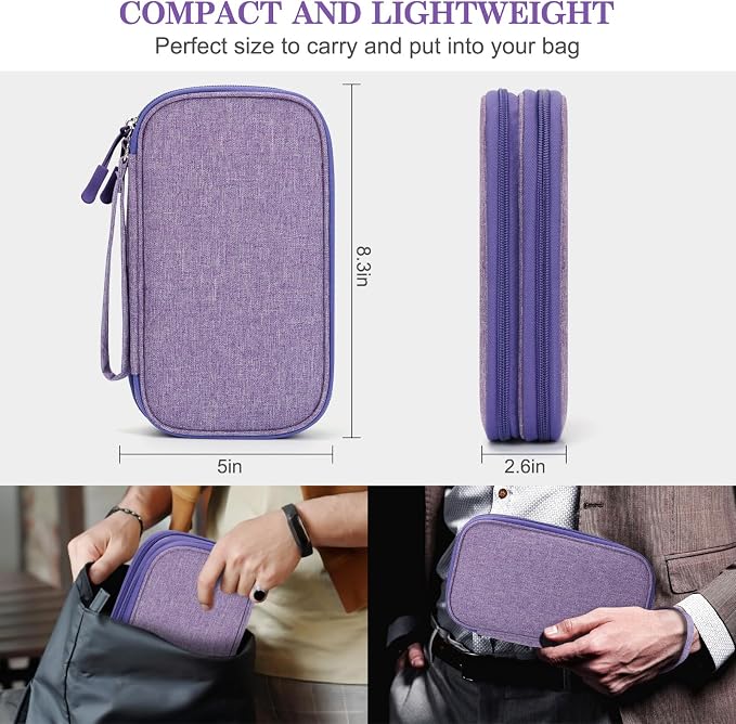 FYY Electronic Organizer, Travel Cable Organizer Bag Pouch Electronic