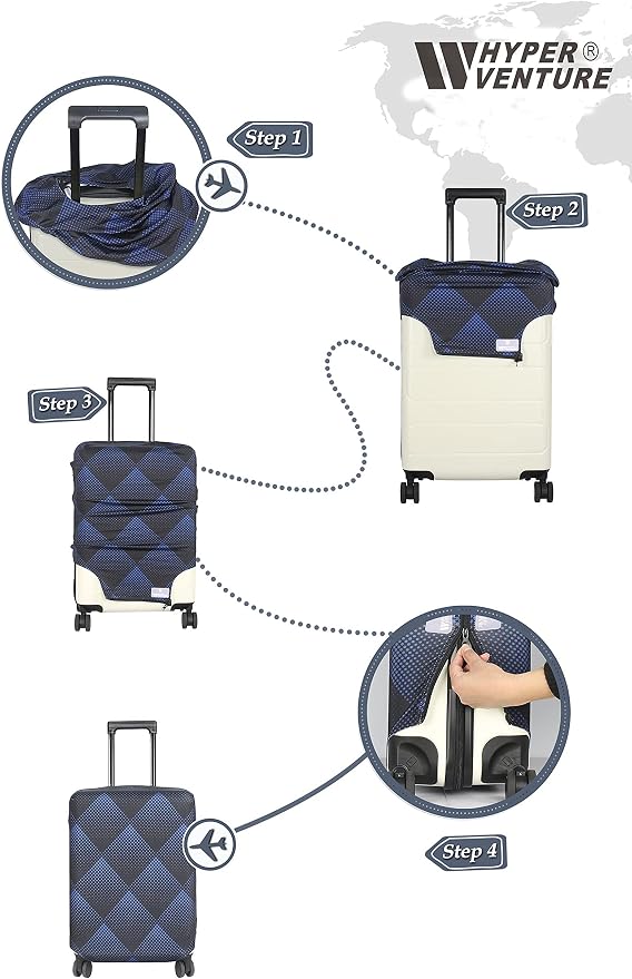 HYPER VENTURE Washable Luggage Cover