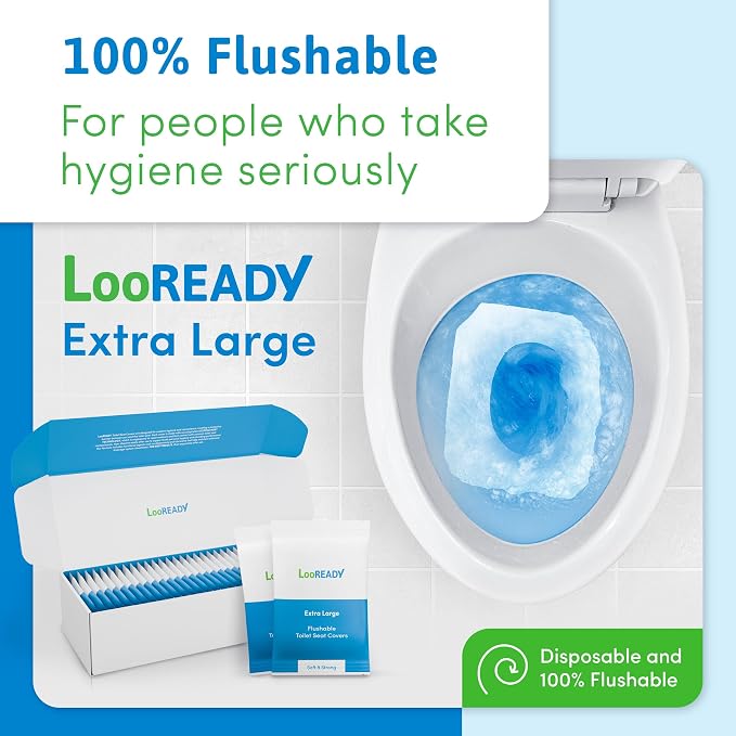 Individually Wrapped Toilet Seat Covers Disposable Flushable