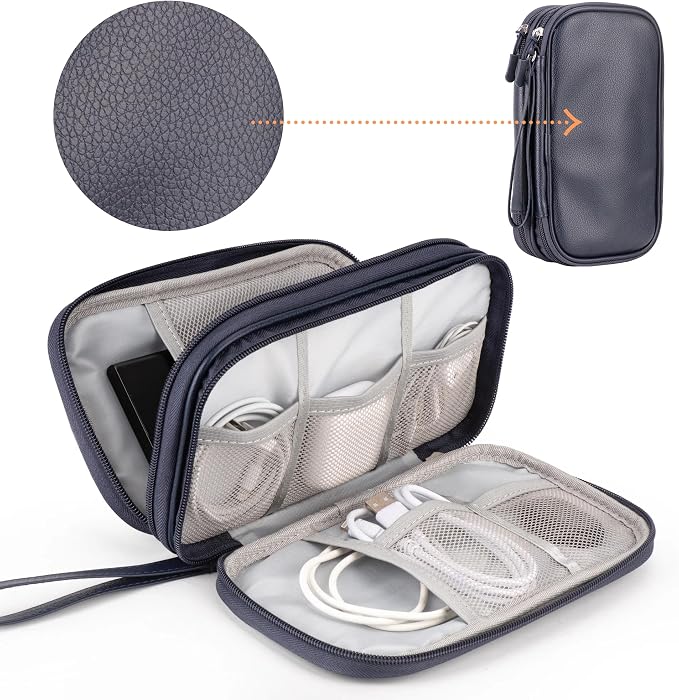 Leather Travel Electronic Organizer