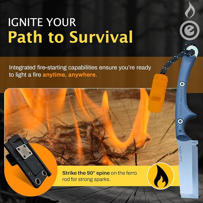 OUTDOOR ELEMENT Flicker Feather Knife