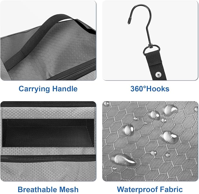 Suitcase Organizer, Travel Luggage Organizer Portable Hanging Travel Shelves