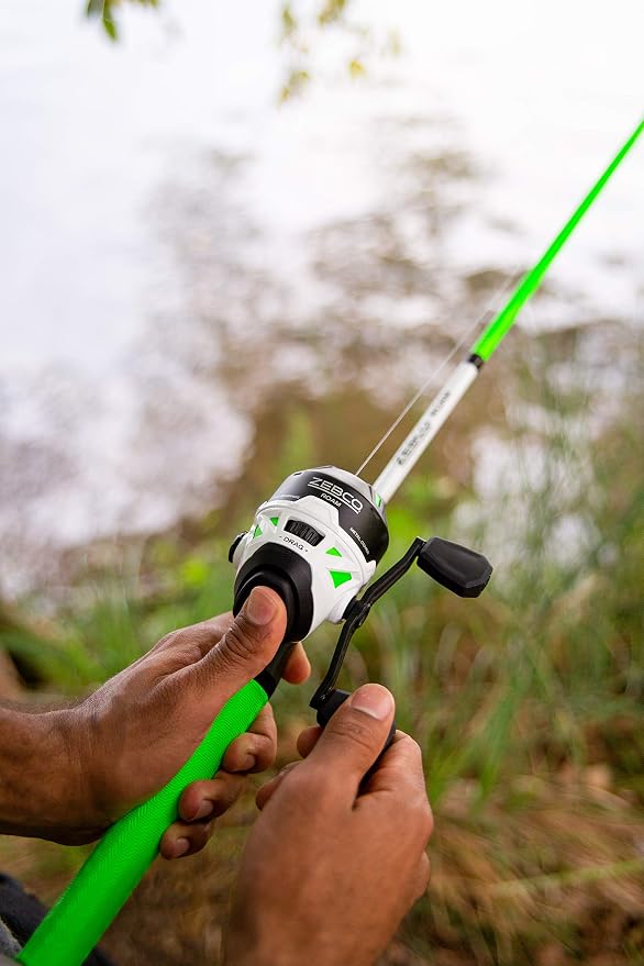 Zebco Roam Telescopic Fishing Rod and Spinning or Spincast Fishing Reel Combo