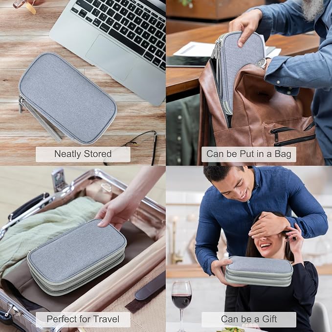 FYY Electronic Organizer, Travel Cable Organizer Bag Pouch Electronic