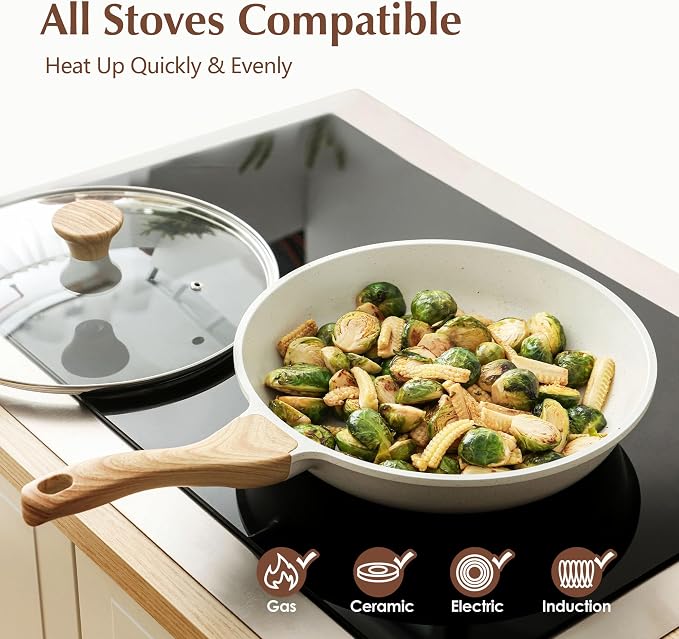 SENSARTE Nonstick Ceramic Frying Pan Skillet