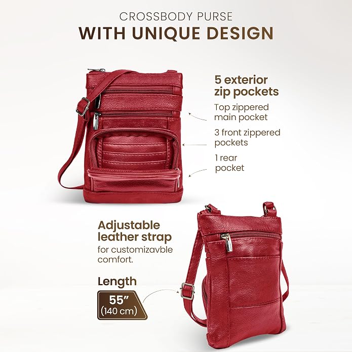 Krediz leather Crossbody Purses