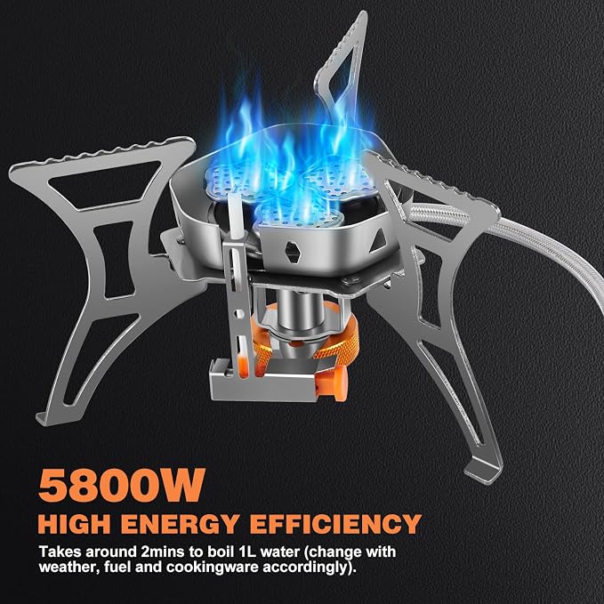 WADEO 6800W Windproof Camping Stove, Backpacking Stove